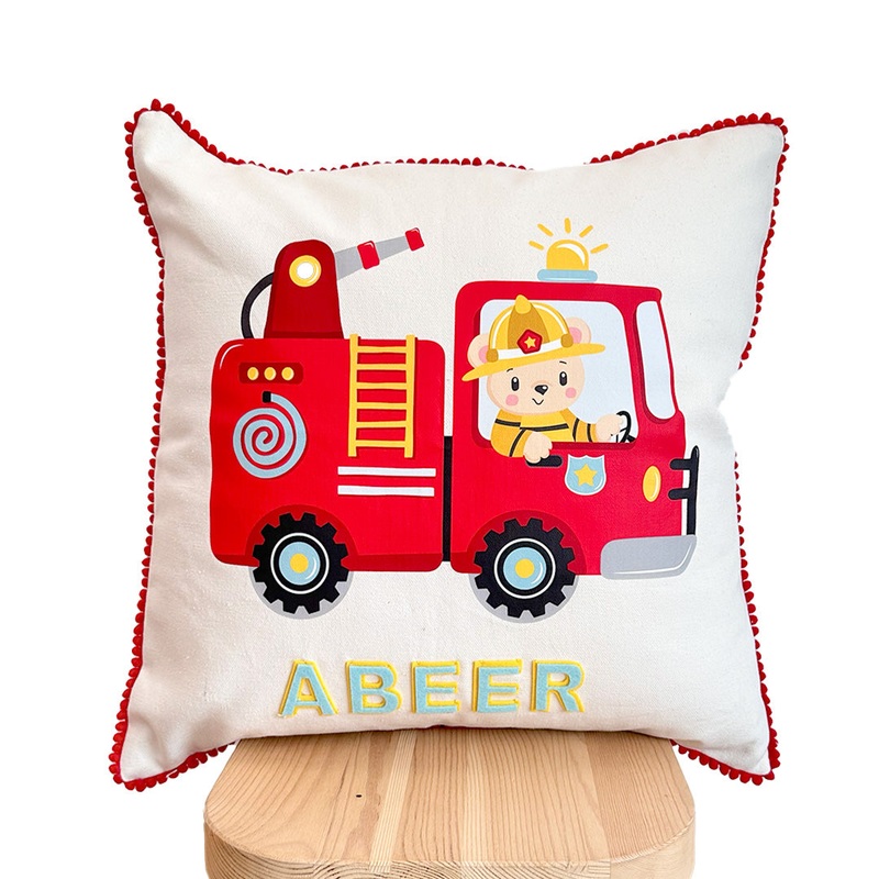 Throw Cushion – Little Red Fire Truck