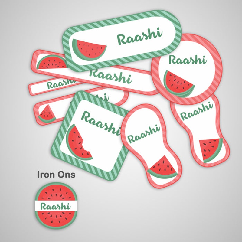 Watermelon Label – Complete / Split / Iron Ons Packs