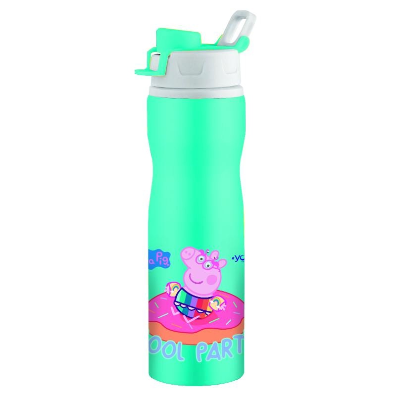 Youp Stainless Steel Green Color Peppa Pig Kids Water Bottle TUKTUK – 750 Ml