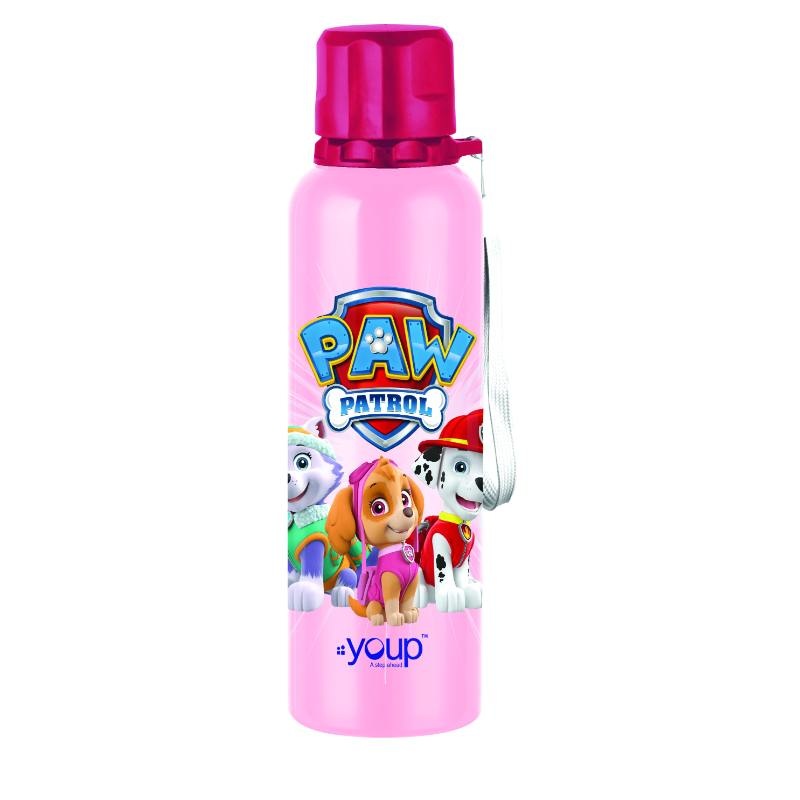 Youp Stainless Steel Pink Color Paw Patrol Kids Water Bottle Coral – 750 Ml