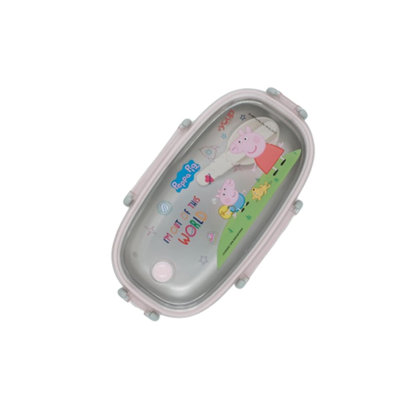 Youp Stainless Steel Pink Color Peppa Pig Kids Lunch Box Ppl8017 – 650 Ml