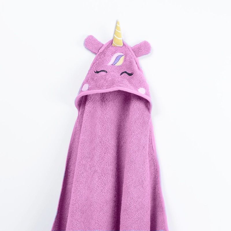 Tiny Snooze Hooded Towel – Unicorn