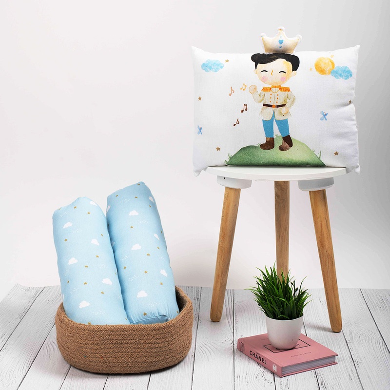 Tiny Snooze Organic Pillow & Bolsters- Prince
