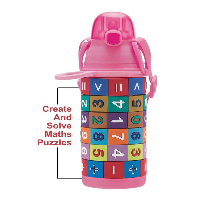 Youp Stainless Steel Insulated Pink Color Kids Sipper Bottle Yp402 – 400 Ml