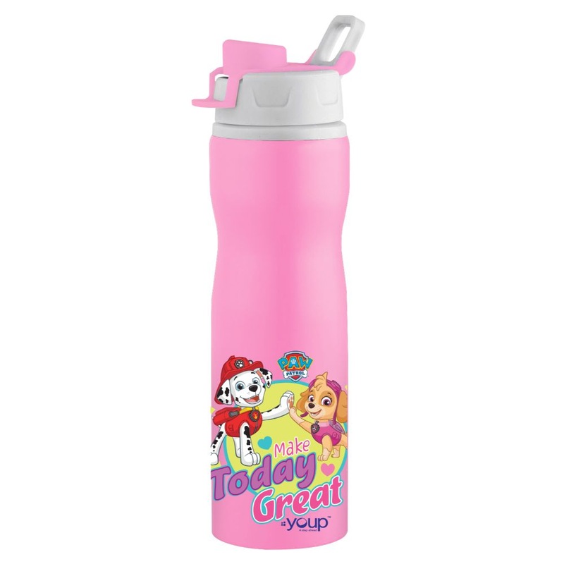 Youp Stainless Steel Pink Color Paw Patrol Kids Loop Cord Bottle Expert – 750 ml