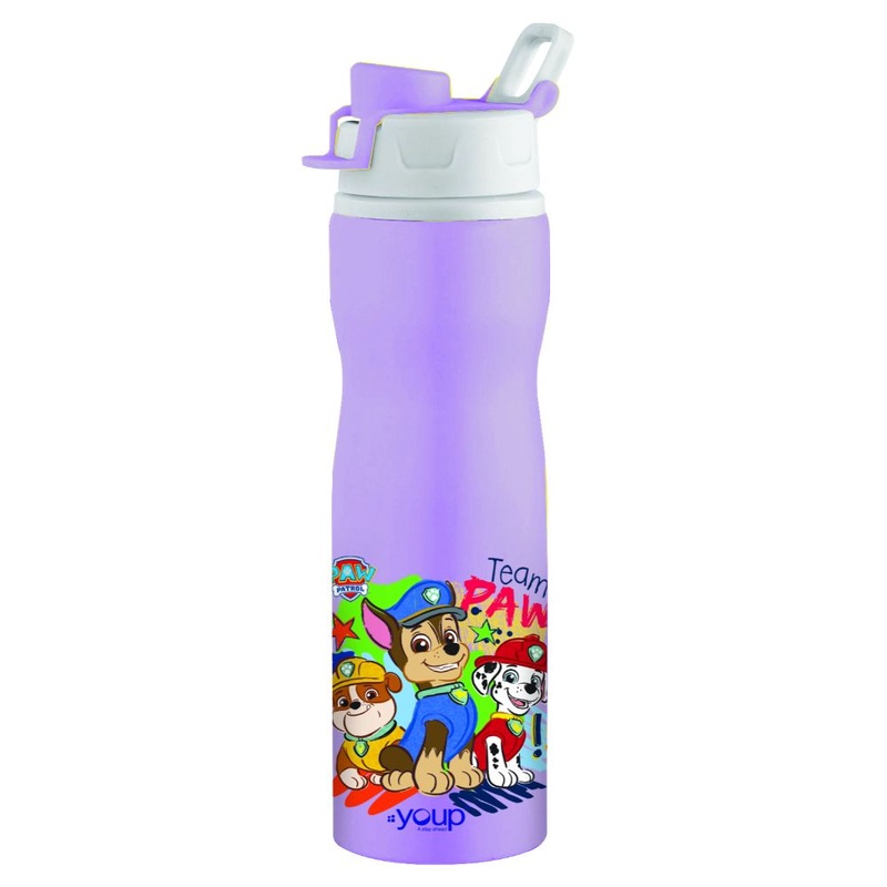 Youp Stainless Steel Purple Color Paw Patrol Kids Loop Cord Bottle Expert – 750 ml