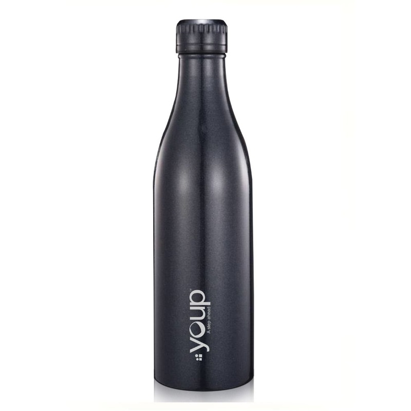 Youp Thermosteel Insulated Black Color Water Bottle Splash1001 – 1 L