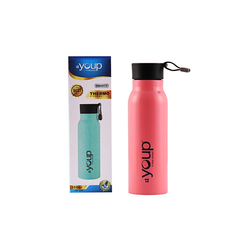 Youp Thermosteel Insulated Pink Color Water Bottle Smarty – 350 Ml
