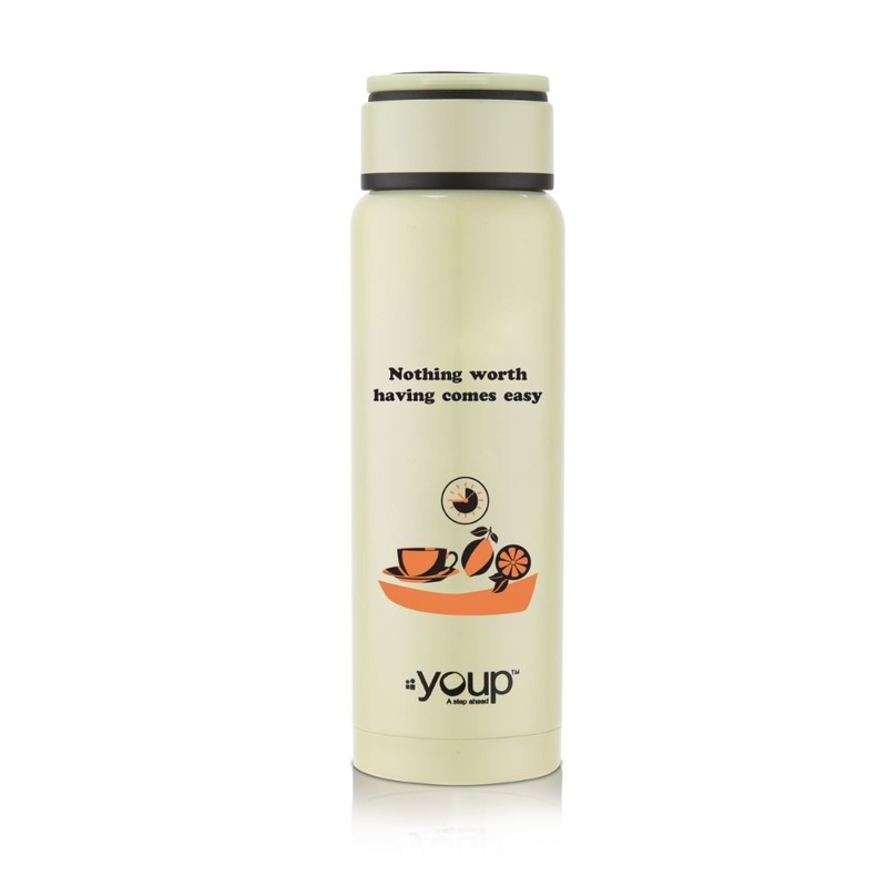 Youp Thermosteel Insulated Soft Yellow Color Kids Water Bottle Yp261 – 260 Ml
