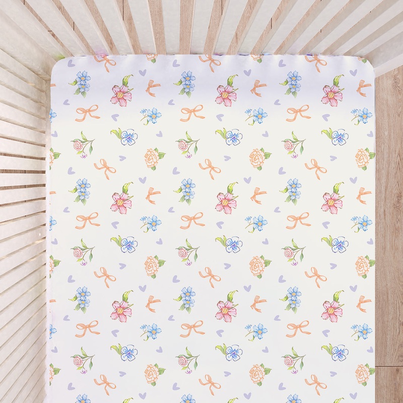 Fancy Fluff Organic Cot Bedsheet – Heirloom