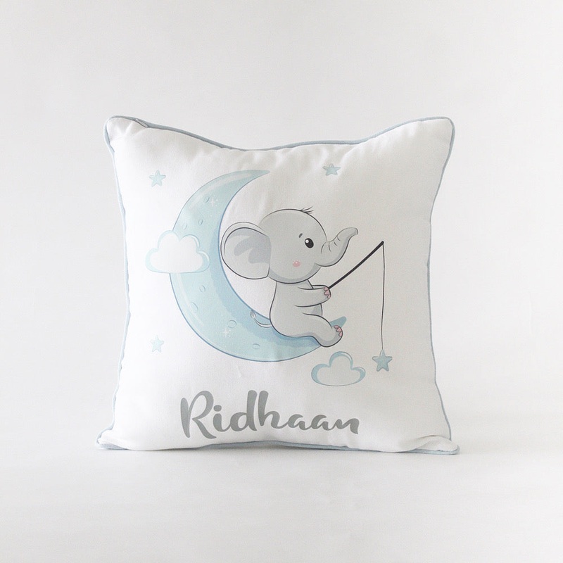Personalised Ellie Cushion – Blue