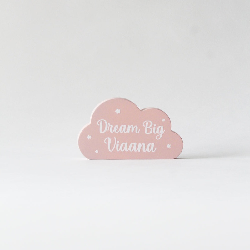 Personalized Dream Big Cloud – Pink