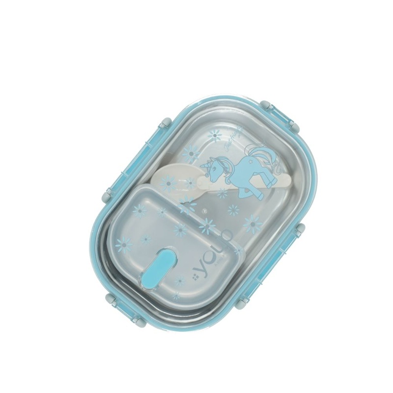 Youp Stainless Steel Blue Color Kids Lunch Box Ypl8011 – 700 Ml