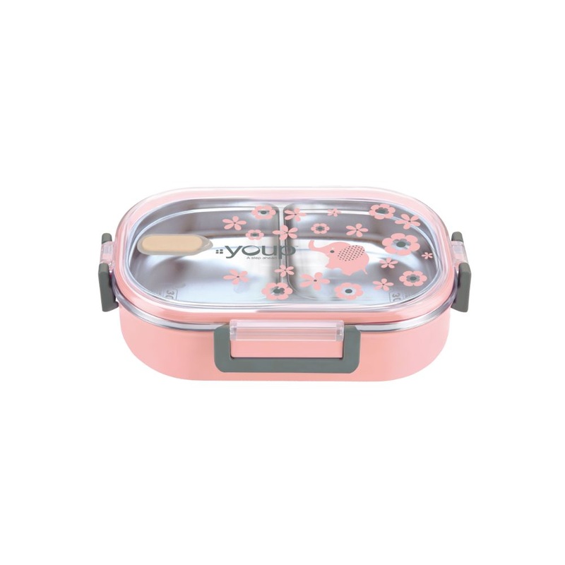 Youp Stainless Steel Pink Color Kids Lunch Box Ypl8010 – 700 Ml