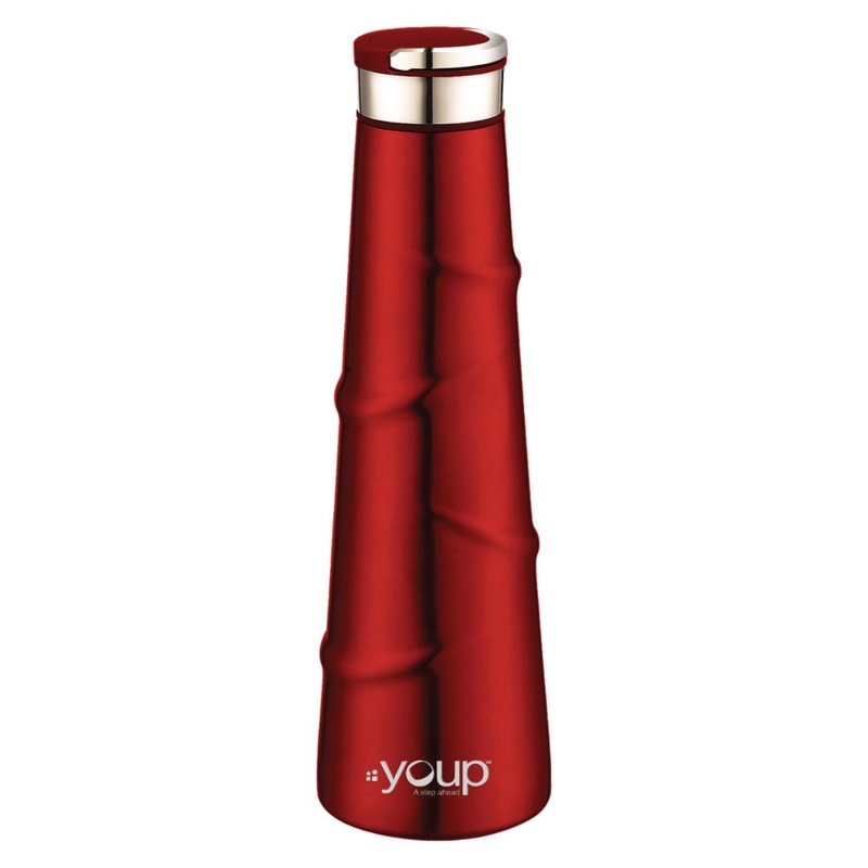 Youp Thermosteel Insualted Metallic Red Color Water Bottle Yp518 – 500 Ml