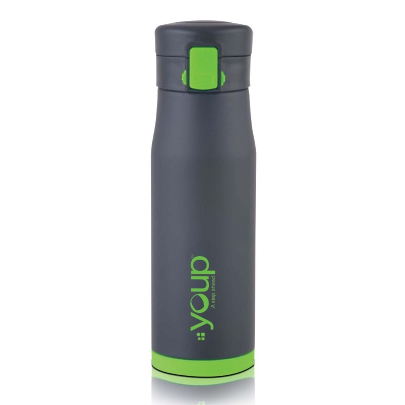 Youp Thermosteel Insulated Green Color Water Bottle Blacky – 600 Ml