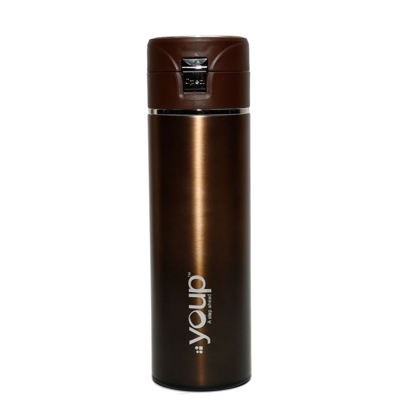 Youp Thermosteel Insulated Metallic Brown Color Bottle Miracle – 500 Ml