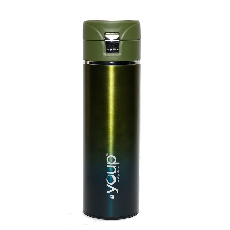 Youp Thermosteel Insulated Metallic Green Color Bottle Miracle – 500 Ml