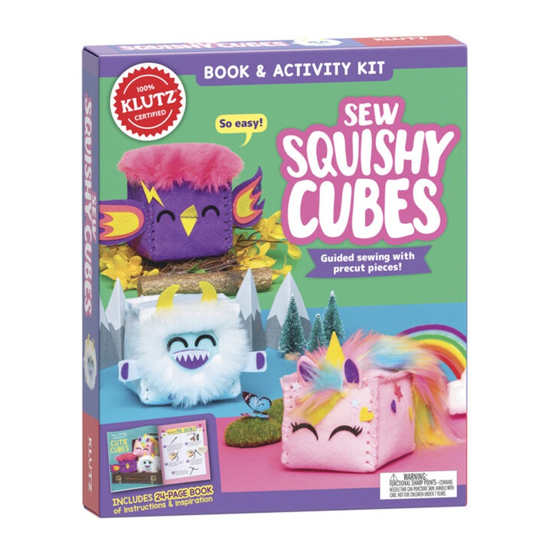Klutz: Book & Activity Kit: Sew Squishy Cubes