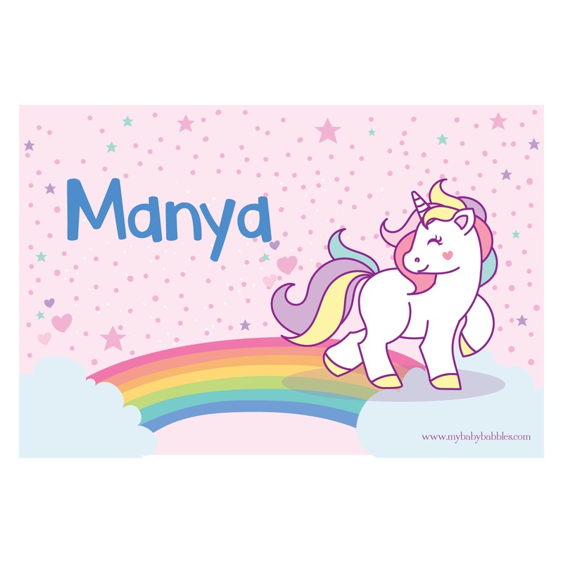 Personalised Themed Tablemat – Unicorn