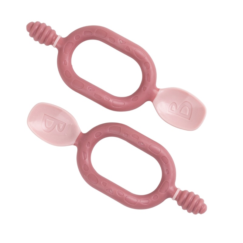 Bibado Dippit Multi stage Baby Weaning Spoon and Dipper Blush – Pack of 2