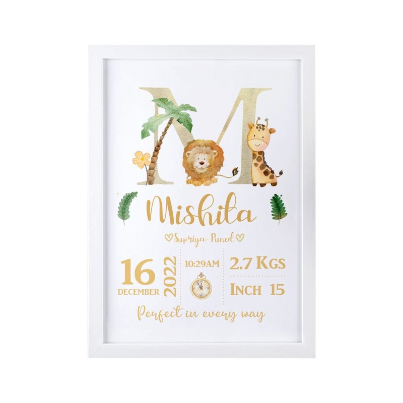 Birth frame – Initial Impressions Keepsake