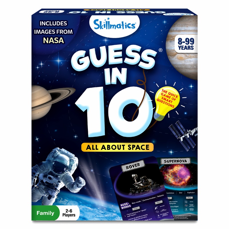 Skillmatics Card Game – Guess in 10 Space, Perfect for Boys, Girls, Kids & Families Who Love Educational Toys, Gifts for Ages 8, 9, 10 and Up