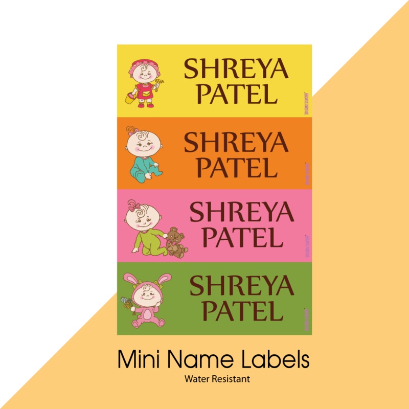 Mini Name Labels – Baby Girl