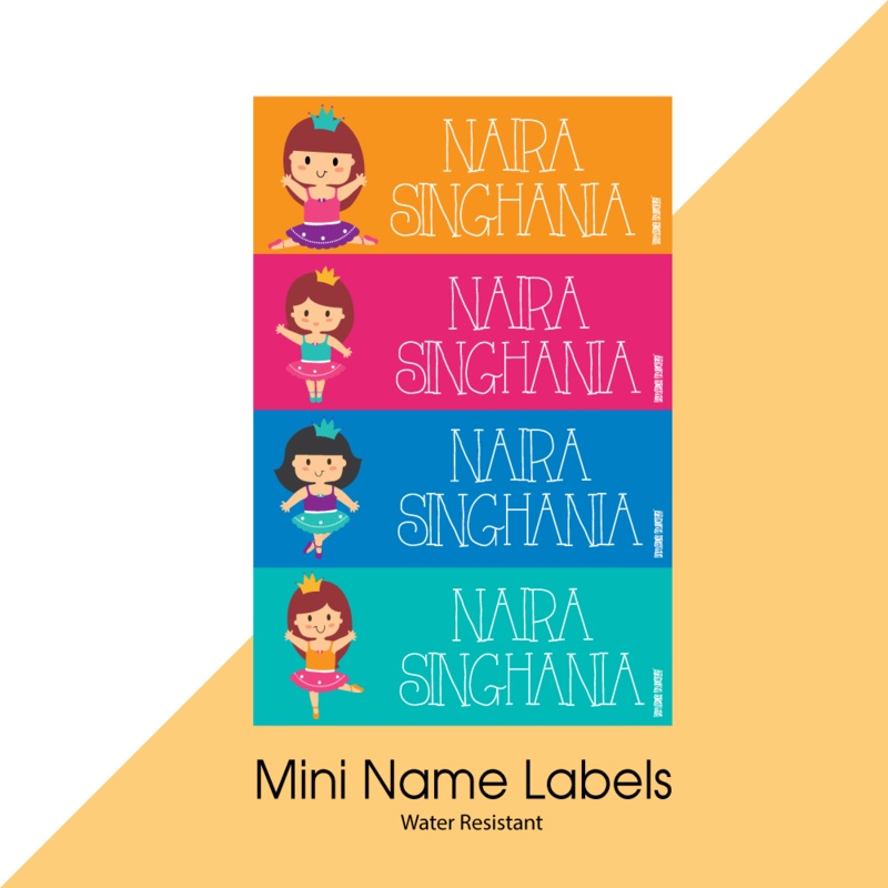 Mini Name Labels – Ballerina