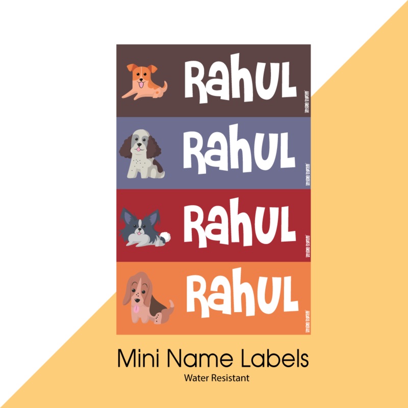 Mini Name Labels – Doggie Love