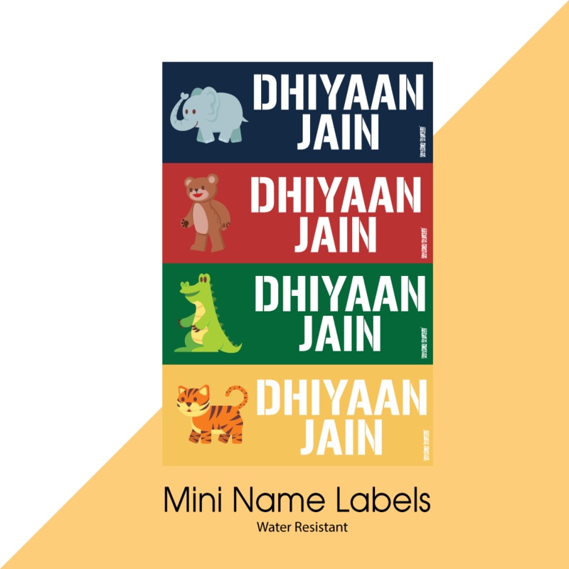 Mini Name Labels – Jungle