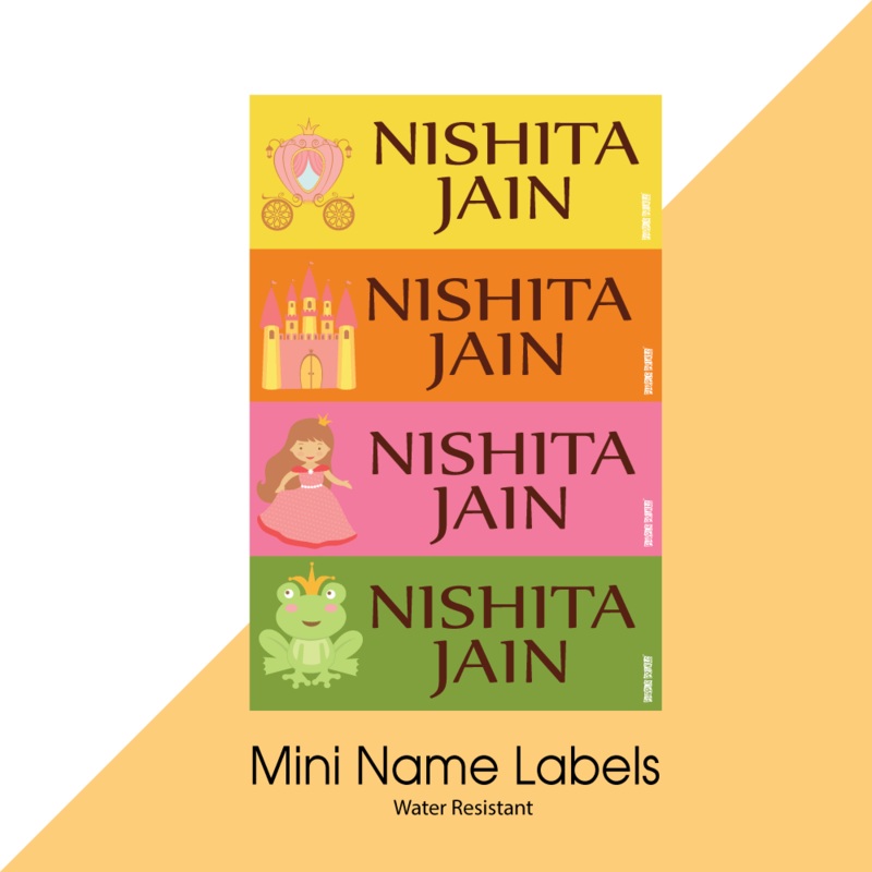 Mini Name Labels – Princess