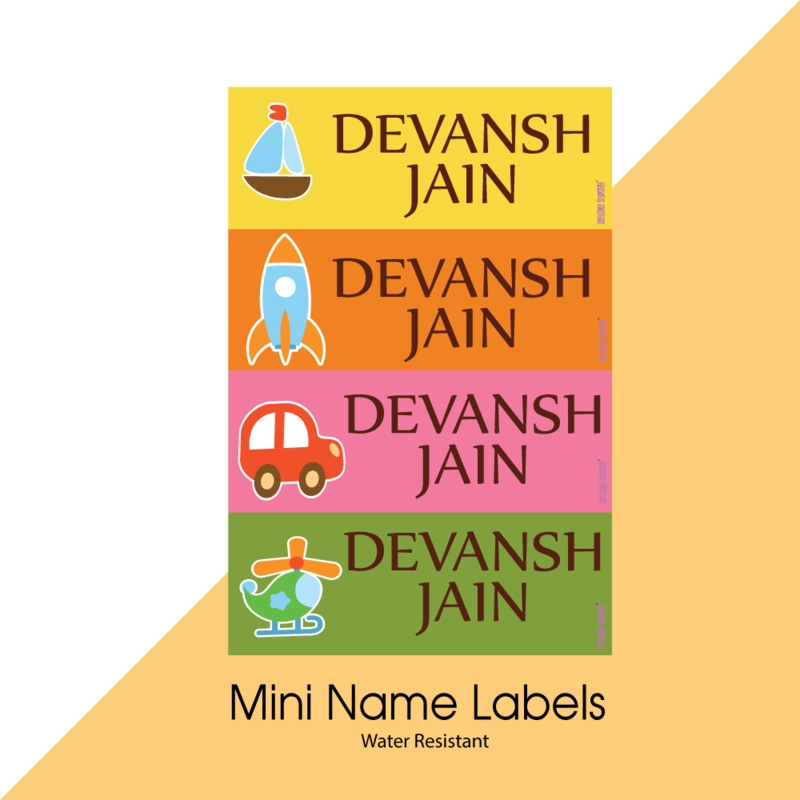 Mini Name Labels – Toys