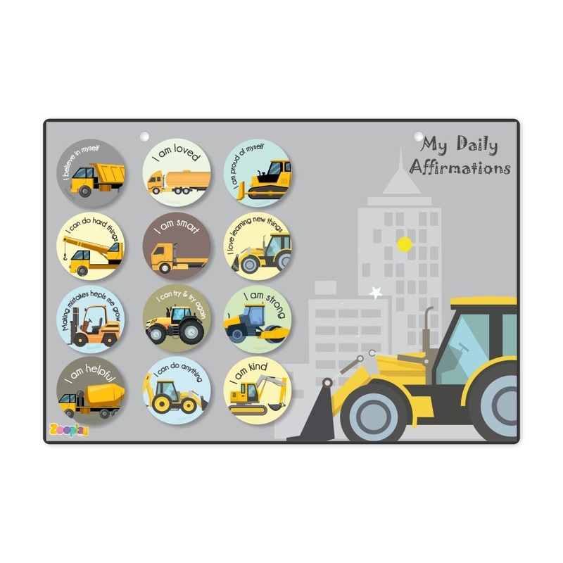 My Daily Affirmations – Construction Vehicles