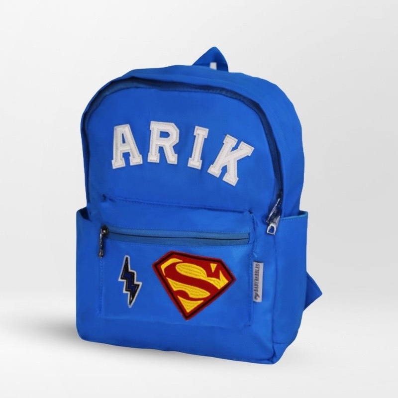 Personalised Kids Backpack- Electric Blue
