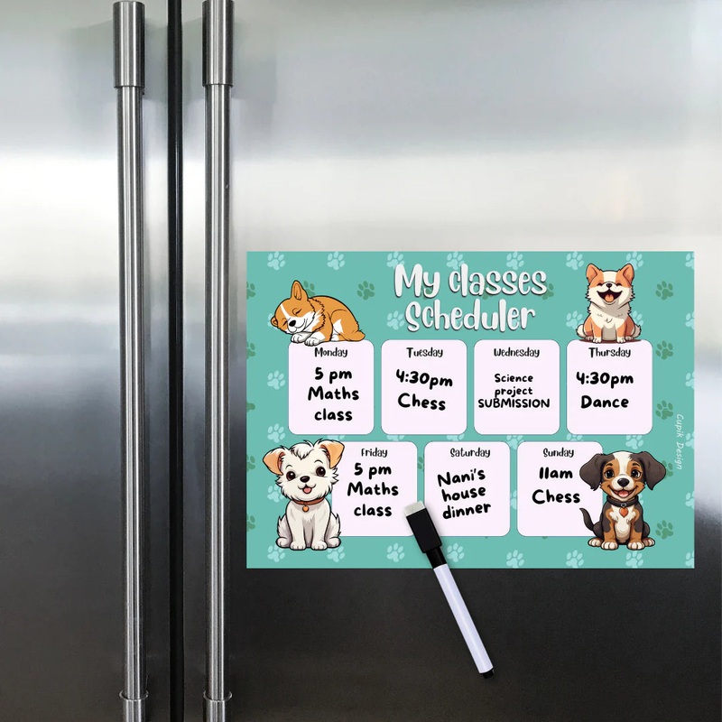 Puppy Love Weekly Planner (Magnetic)