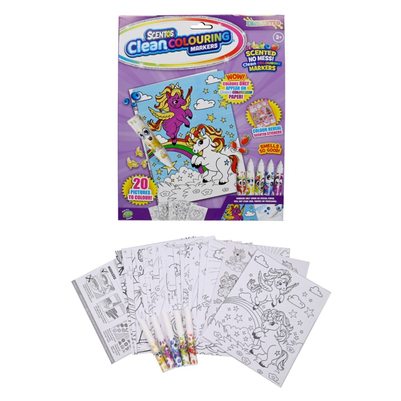 Scentos Clean Colouring Markers – Enchanted