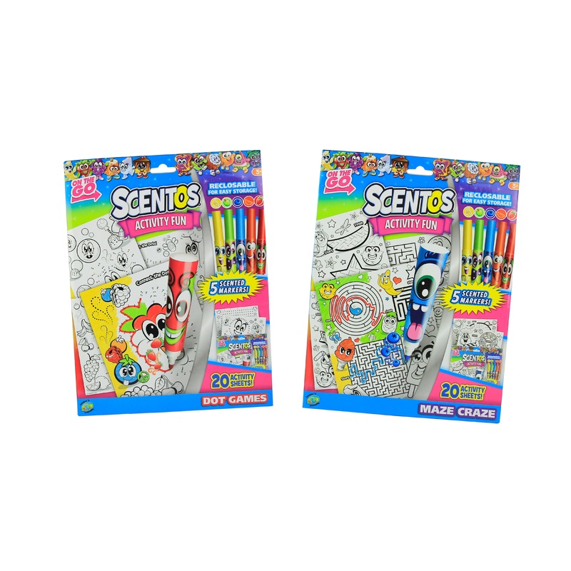 Scentos On The Go Scented Activity Fun Sets – Maze Craze & Dot To Dot