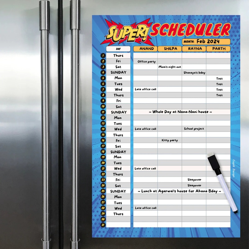Superheroes Super Scheduler