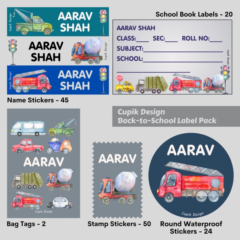 Traffic – Back to School Label Pack