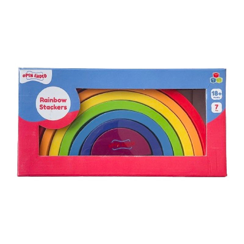 Wooden Rainbow Stacker 7 Piece