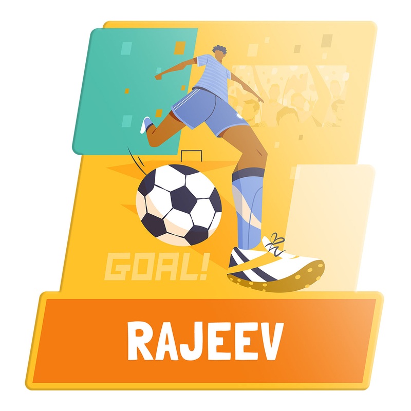 Name Boards – Football Goals, Boy