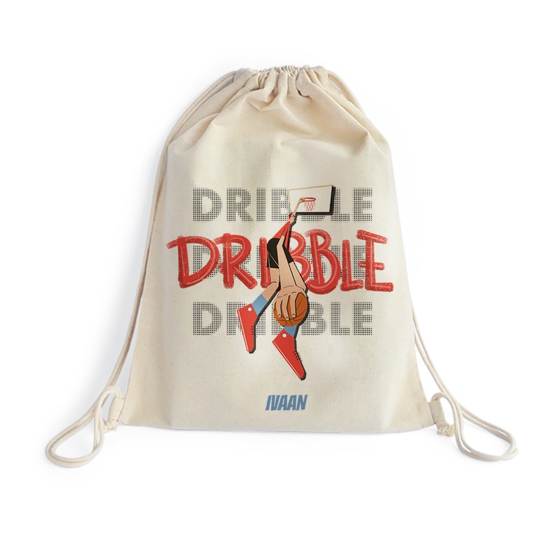 Personalised Drawstring Bag – Basketball Fever, Boy