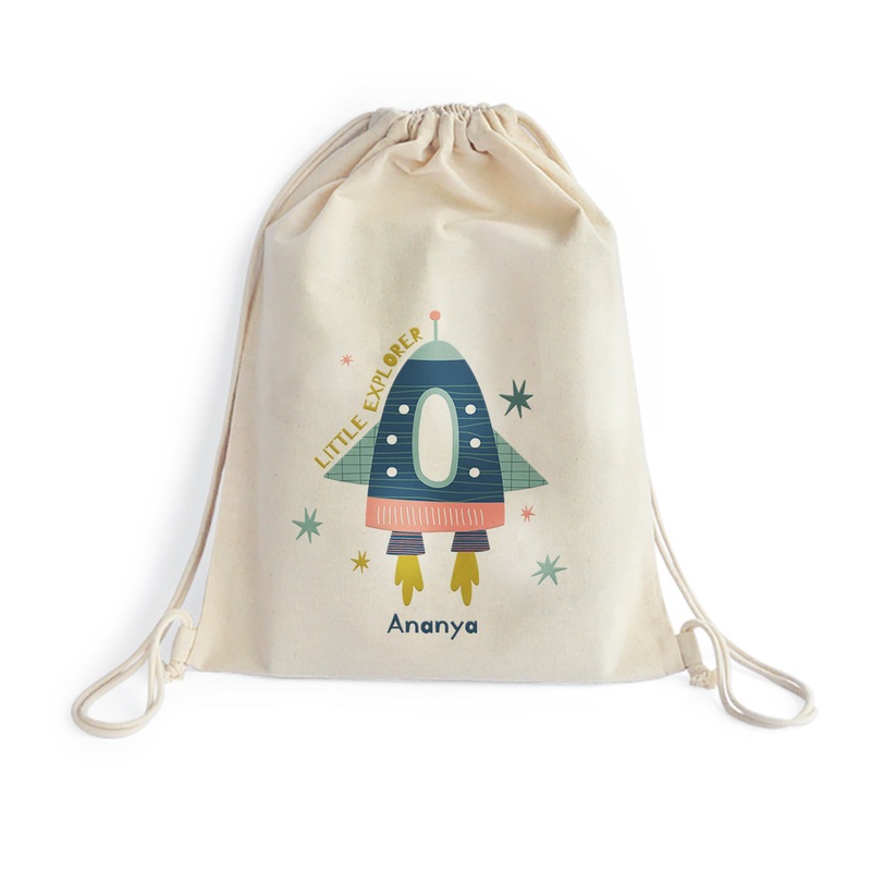 Personalised Drawstring Bag – Space Explorer