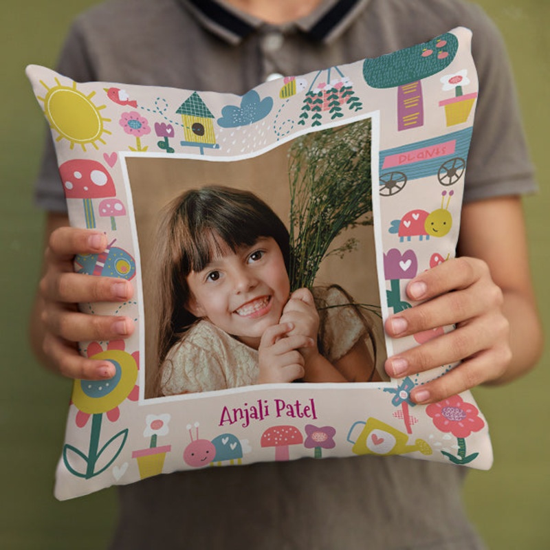 Personalised Photo Cushions – Flower Power