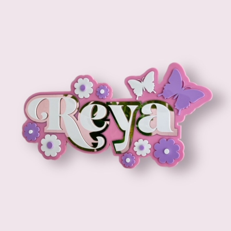 3 Layer  Name Plaque- Garden Grace
