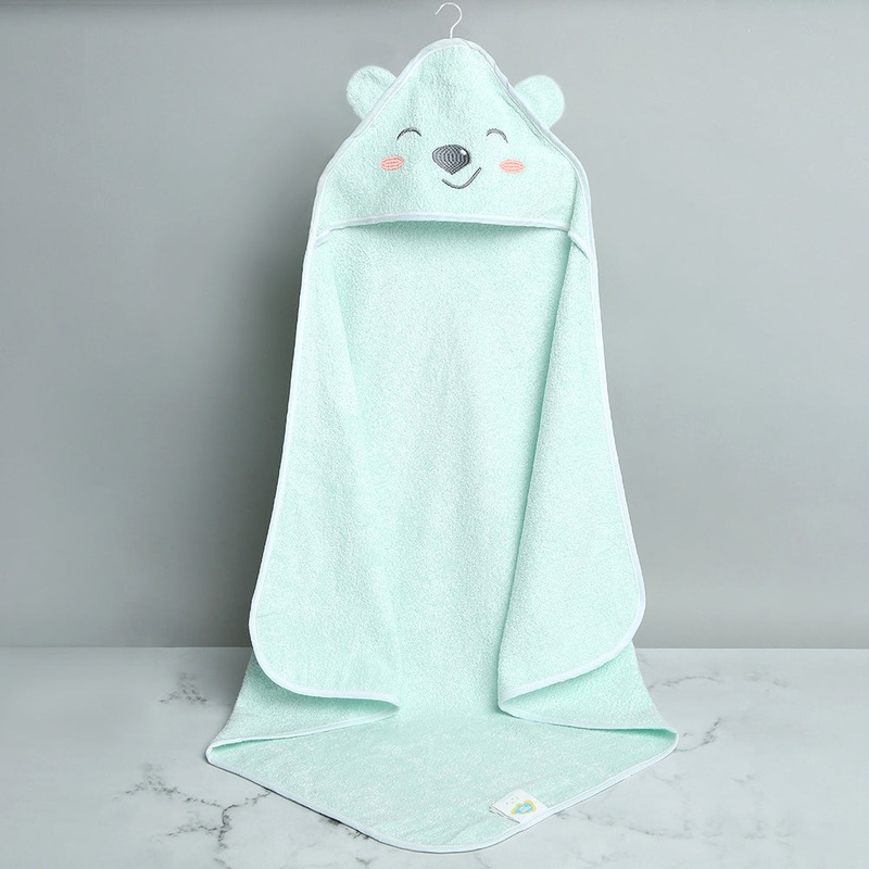 Bamboo Cotton Baby Hooded Towel – Bear