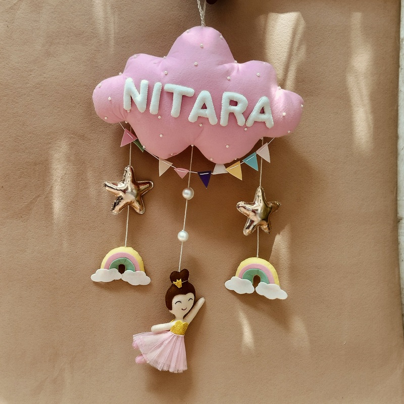 Junior Dancing Dolls Personalised Cloud Hanging