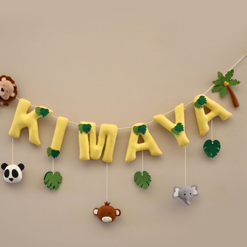 Junior Zooloo Safari Personalised Name Bunting