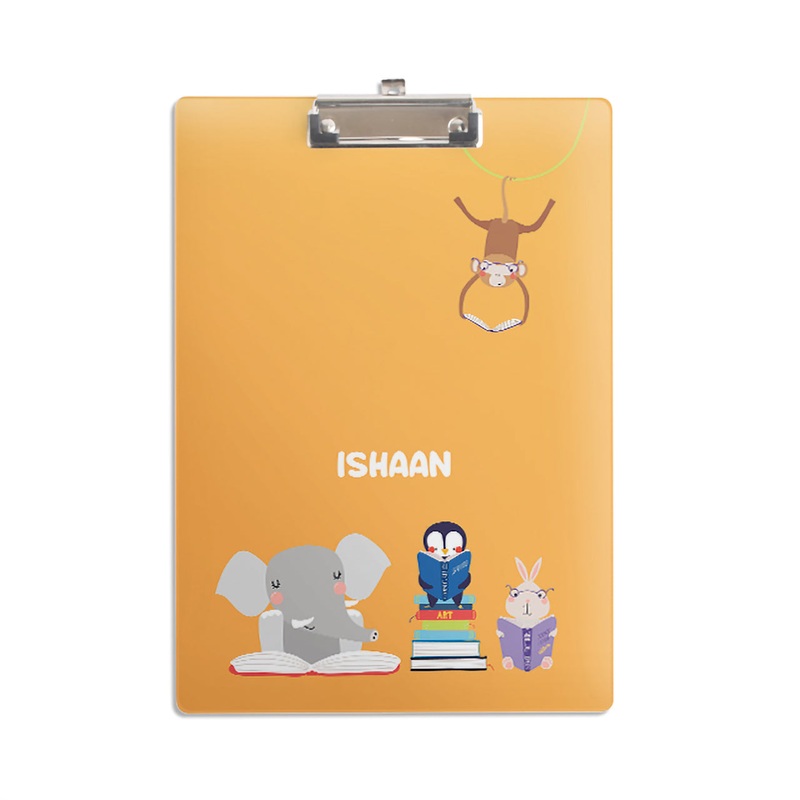 Personalised Clipboard – Animal Library